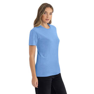 Camiseta Casual Unisex al por Mayor con Logotipo Personalizado, Camiseta CVC de Primera Calidad para Hombre y Mujer (N610), Camisetas de Color Sólido - Product Image 3