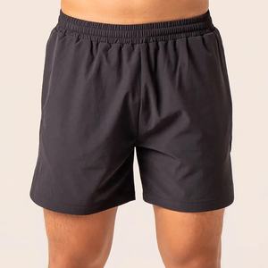Pantalones cortos de gimnasio con estampado de logotipo personalizado para hombre, pantalones cortos de secado rápido, ajustados, poliéster, Spandex, calle alta, liso, cintura elástica para Fitness - Product Image 4