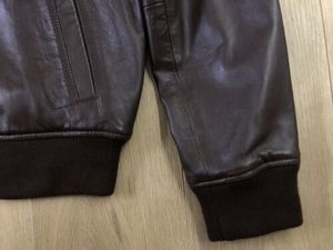 <b>Men</b>’s <b>Lightweight</b> Black Bomber <b>Jacket</b> Zipper Front Flight <b>Jacket</b> with Ribbed Cuffs, Casual Streetwear Outerwear - Product Image 4