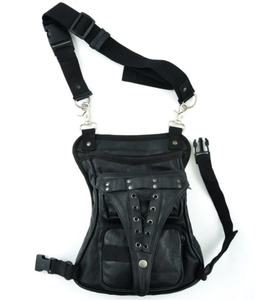 Sac de cuisse en cuir à bandoulière croisée, style holster, pochette de transport sécurisée pour l'extérieur, ceinture réglable, élégant et moderne - Product Image 3