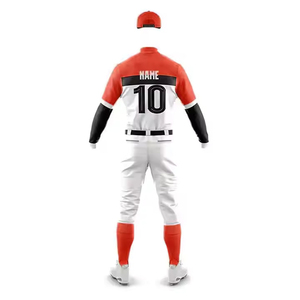 Custom Men's <b>Baseball</b> Uniform 100% Polyester Sublimated Breathable Full Sleeve Jersey White Yellow Black Team Number 10 - Product Image 5