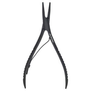 Pince de forme plate avec dents pince à micro lien pour anneaux épilation des perles pince d'extension de cheveux liaison de kératine par Apto Enterprises - Product Image 1