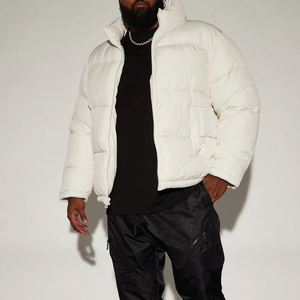 OEM Unisex Winter Puffer Jacket High Quality Breathable Casual Wear Shinny Stand Collar Hooded Wholesale Custom All Sizes - Product Image 6