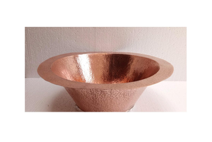 Luxury Handcrafted Copper Bathroom <b>Basin</b> <b>Round</b> Hammered Sink for Residential and Commercial Projects - Product Image 4