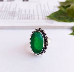 Anillo de Piedras Preciosas de Esmeralda Natural con Diseño Vintage, Chapado en Plata de Ley, Hecho a Mano, Sin Níquel, Estilo Art Deco, Certificado por IGI - Product Image 3