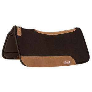 2026 Excellent Quality Hot Sale Dressage Classic Training Rough All-Purpose Saddle Pad Polyester Fleece Lined Brown Black Riding - Product Image 4