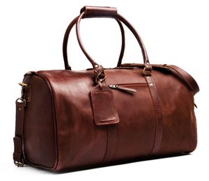 กระเป๋าหนังวัวแท้แบบดัฟเฟิล สำหรับเดินทาง ท่องเที่ยวสุดสัปดาห์ น้ำหนักเบา พกพาสะดวก สไตล์วินเทจ แฟชั่น ซิป จุของได้เยอะ - Product Image 5