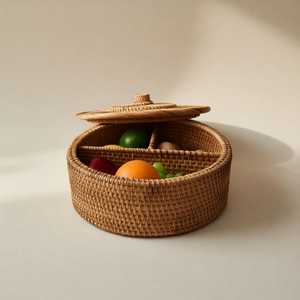 Bandeja de Ratán Más Vendida, Bandeja para Servir Té, Estilo Vintage Personalizado, Color para Comedor, Artículo de Regalo para Restaurante, Hotel y Hogar - Product Image 1