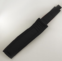 Sangle de soutien réglable pour poignet Profit Sport avec fermeture auto-agrippante pour la musculation et l'entraînement en force, noir et rouge