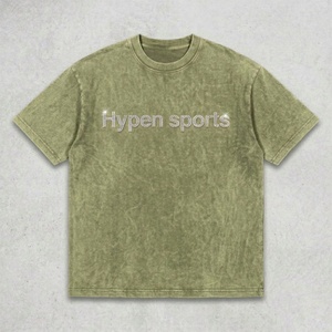 เสื้อยืดคอตตอนย้อมสีแบบแอซิดวอช 230 กรัม ทรงหลวมสไตล์วินเทจ เสื้อผ้าสตรีทแวร์ ยูนิเซ็กซ์ ผ้าคอตตอนแท้ - Product Image 3