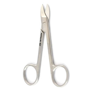 4 Inches Straight Dental Crown <b>Collar</b> Cutting Scissors Stainless Steel for Thin <b>Metal</b> Plastic Rubber Sheet - Product Image 1