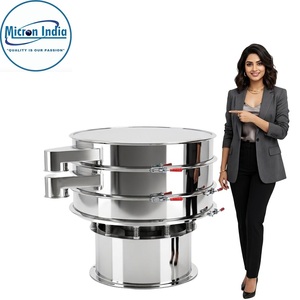 Máquina Tamizadora Vibratoria Automática de Acero Inoxidable con Control PLC |   Barril Digital para Polvo de Alta Eficiencia, Multicapa, Bajo Ruido - Product Image 3