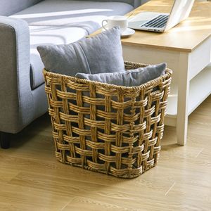 Cesta de Almacenamiento Extra Grande de Jacinto Trenzado con Asas, Elegantes Cestas Tejidas - Product Image 2