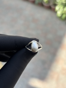 Handmade Hot Sale Bold Classic <b>925</b> Sterling <b>Silver</b> Oval Pearl Gemstone <b>Ring</b> For Men's Fashion Parties <b>Rings</b> Wholesale - Product Image 1