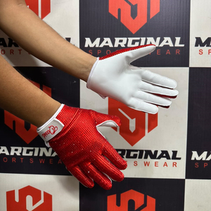 Guantes de Fútbol Americano con Pedrería Personalizados de Alta Calidad, Guantes Deportivos con Pedrería Súper Adhesivos para Adultos - Product Image 4