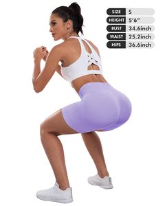 Running Shorts For Women Workout Gym Biker Shorts High Waisted Tummy Control Butt Lifting Sports Yoga <b>Booty</b> Scrunch Butt Shorts - Product Image 6