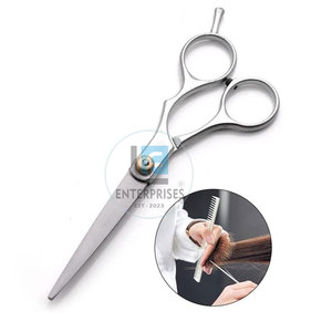 Ciseaux de barbier en acier inoxydable à prise confortable - Durables, légers, pour droitiers, service OEM - Product Image 3