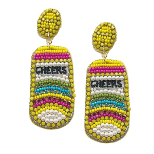 ต่างหูแฮนด์เมดคุณภาพพรีเมียม งานปักมือประดับลูกปัดหลากสี น้ำหนักเบา โดย MD HANDICRAFTS - Product Image 4