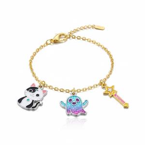 Artículos de animación, mercancía coleccionable, recuerdos de dibujos animados, amuleto de metal esmaltado personalizado, pulsera de anime - Product Image 5