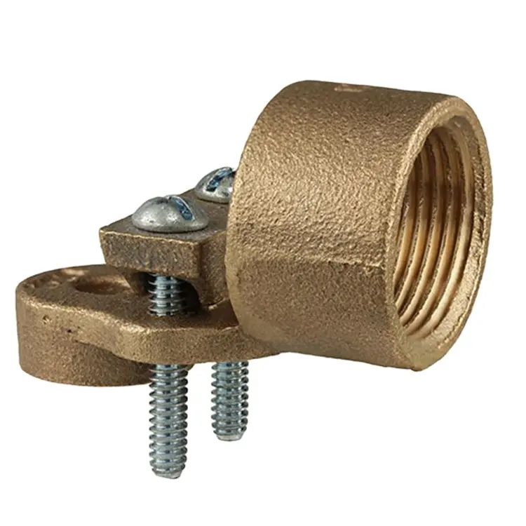 Top Leading Exporter Supply Overhead Line Accessories Metric Material Earthing Protection Copper Hub with copper Strap for Sale