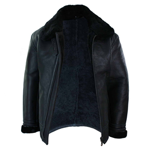 Chaqueta de Cuero con Forro de Piel para Hombre, Abrigo Cálido y Duradero, Ropa de Invierno Premium, Servicio OEM ODM, Fabricación de Alta Calidad - Product Image 5