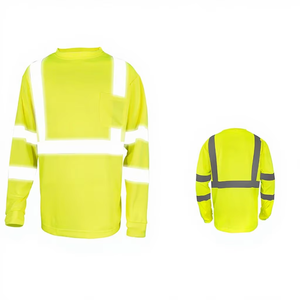 เสื้อกั๊กนิรภัยแขนยาวแบบใหม่ขายดี ดีไซน์ทันสมัย สะท้อนแสง ANSI Class 2 ไฟ LED กันน้ำ ราคาถูก สำหรับผู้ชาย - Product Image 2