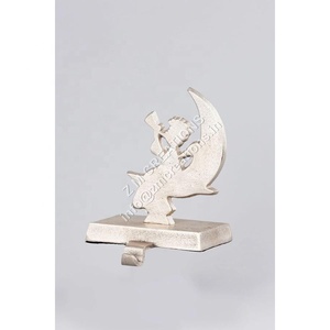 Modern Aluminum Crafts Decorative <b>Snowflake</b> Stocking Holder for Christmas Home <b>Decoration</b> Living Room Bedroom Table Decor Eco - Product Image 4