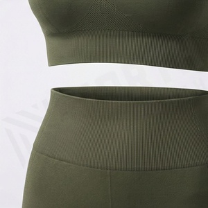 Custom Made Premium Yoga Set Workout Womens <b>Low</b> MOQ Gym Wear Latest Fashion Activewear Wholesale Clothing Customized - Product Image 5