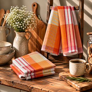 Paño de Cocina de Alta Calidad con Diseño de Rayas Teñidas con Hilo, para Exportación al Mejor Precio, Fabricante Indio - Product Image 1