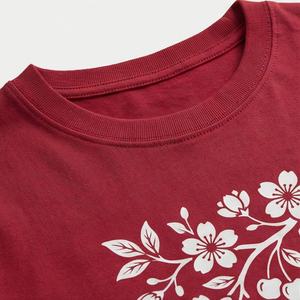 Camiseta Extra Grande Personalizada al por Mayor para Mujer, Tela de Algodón, Impresión Serigráfica, Opciones de Marca OEM, Ropa de Moda de Alta Calidad - Product Image 4