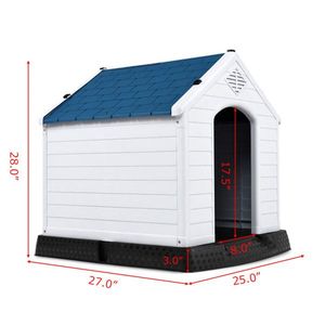 27\" Plastic Pet House Stylish and Durable Dog House Furniture - Product Image 3