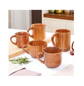 Rustic Wooden Mug Handmade Natural Solid Wood Coffee <b>Cup</b> Eco Friendly Drinkware <b>for</b> <b>Tea</b> Coffee Milk Juice - Product Image 1