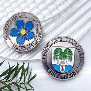 Promocional nuevo recuerdo LOGOTIPO personalizado Aleación de zinc Latón Metal Esmalte Oro antiguo Desafío Monedas personalizadas - Product Image 1