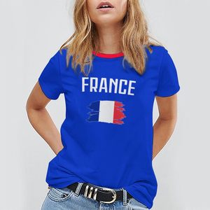 Camiseta de Fútbol de Francia para Hombre, Azul, Manga Corta, Cuello Redondo, Diseño de Bandera con Impresión Digital, Ropa Deportiva Transpirable de Poliéster - Product Image 4