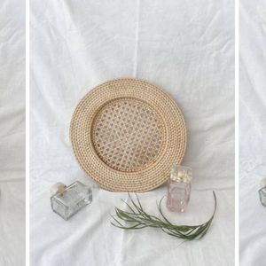 Woven <b>Table</b> Mat Handmade Natural <b>Placemat</b> Eco Friendly Heat Resistant <b>Dining</b> <b>Table</b> Decor for Kitchen Restaurant Hotel - Product Image 2