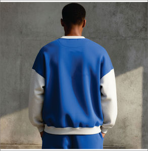 Sudadera con Capucha para Hombre, Talla Grande, Cuello Redondo, 100% Algodón, 500 GSM, Sudadera Transpirable con Bordado Personalizado - Product Image 2