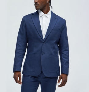 Veste de costume décontractée pour homme, nouvelle collection printemps, avec poche boutonnée, design simple, fabriquée par Antique Fashion. - Product Image 1