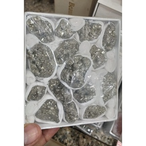 Wholesale Gemstone Semi-Precious Natural Golden Peru Pyrite Carved Rough Raw Stone Box Packing Love Feng Shui Reiki <b>Mascot</b> - Product Image 3