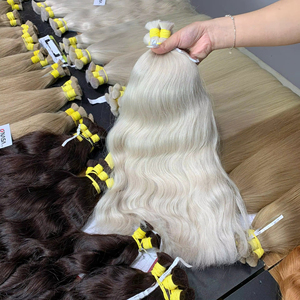 Prix d'usine Cheveux humains naturels en vrac couleur platine 100% extensions de cheveux humains vietnamiens de haute qualité - Product Image 1