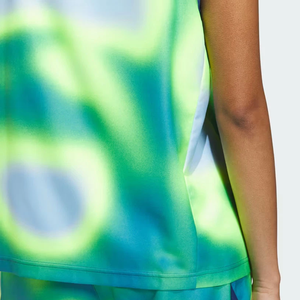 Débardeur sans manches pour femme, imprimé tie-dye, col rond, respirant, en polyester tricoté, coupe classique - Product Image 4