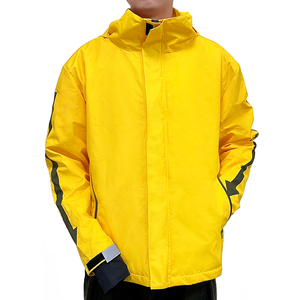 Vestes de travail légères personnalisées avec logo, réfléchissantes, en polaire, à capuche, avec fermeture éclair, uniformes de livraison de nourriture - Product Image 4