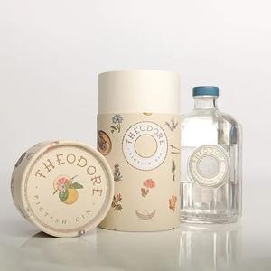 Caja cilíndrica de cartón biodegradable, tubo de papel sellado con impresión personalizada para botellas de agua/vasos, caja de tubo ecológica - Product Image 1