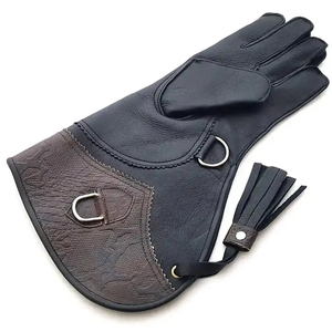 Guantes de Cetrería Personalizados con Logotipo, de Alta Calidad, Doble Capa, de Cuero Genuino, Ecológicos, Térmicos, Lisos, de Seguridad, para Exteriores - Product Image 3