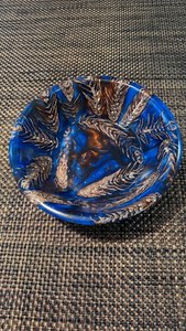 Resin wood serving bowl handmade <b>epoxy</b> decorative fruit bowl modern kitchen home decor <b>table</b> centerpiece - Product Image 3