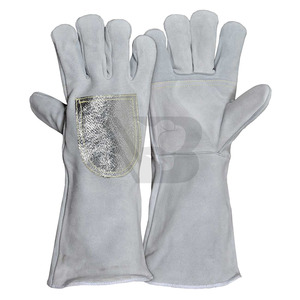 Guantes de Soldadura de Cuero Vacuno Resistentes al Fuego con Logotipo Personalizado / Guantes de Protección para Soldadura / Guantes de Trabajo para Soldador - Product Image 3