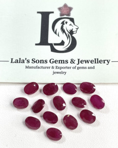 Rubí de Mozambique Calentado 100% Natural de Alta Calidad, Corte Ovalado Calibrado de 6x8mm, Color Rojo Rosado, Gema Suelta para Joyería - Product Image 5