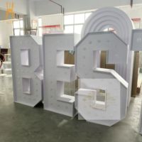 Grand chapiteau intérieur lumineux numéro 1 de 4 pieds pour la décoration de fête Décoration du premier anniversaire Décoration de mariage d'intérieur pour garçon fille d'un an