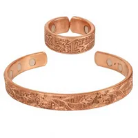 Bracelet manchette en cuivre fait main avec texte en relief – Le meilleur cadeau personnalisé pour les femmes branchées – Bijou en métal tendance