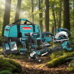 18V Cordless Power <b>Tool</b> Combo <b>Kit</b> 6-<b>Tool</b> Set with 4.0Ah Lithium Ion Batteries - Product Image 3