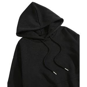 Heavy Can Be Customized Logo <b>Warm</b> <b>Jumper</b> 100% Cotton Solid Color Hoodie Plus Fleece Thick Hoodie for Men - Product Image 4